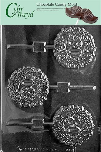 Cybrtrayd L036 No. 80 Lolly Chocolate Candy Mold with Exclusive Cybrtrayd Copyrighted Chocolate Molding Instructions
