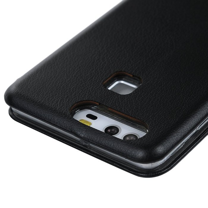 P9 Case,Huawei P9 Case - High Quality Wallet Magnetic Smart Close Premuim PU Leather Pure Color Slim Fit Soft... N29
