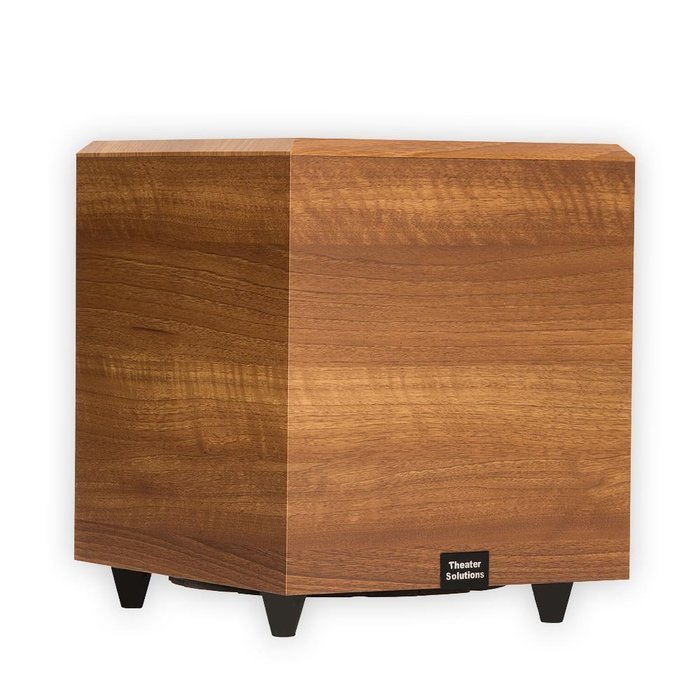 Theater Solutions SUB10DM Down Firing Powered Subwoofer (Mahogany) N4