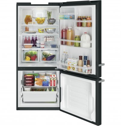 GE ABE21DGKBS 30" Artistry Series Bottom Freezer Refrigerator with 20.9 cu. ft. Total Capacity, in Black N3