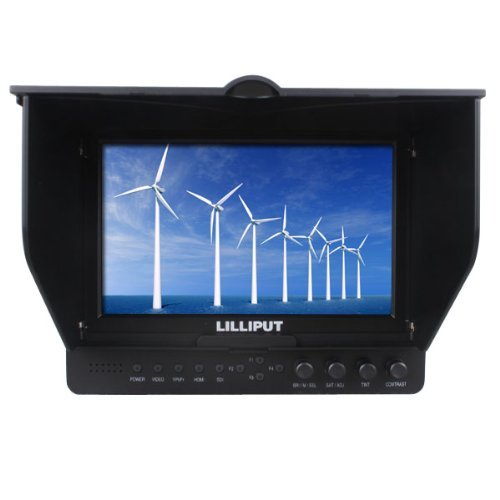Lilliput 7'' 665/O HDMI IN&OUT Ypbpr AV 1024&times;600+F970 +LP-E6 Plate N3