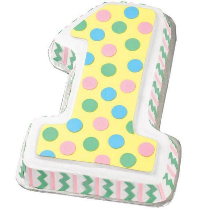 Wilton #1 Shaped Cake Pan Bundle of 5 Items: #1 Cake Pan, Decorating Tips and Decorating Bags N2