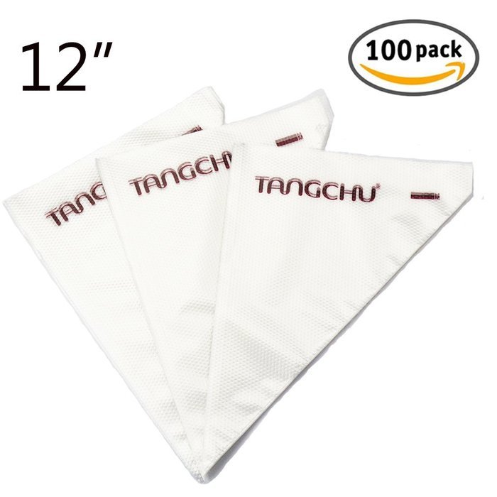 TANGCHU 14" Pastry Bags 100 PCS Disposable Decorating Piping Icing Bags N2
