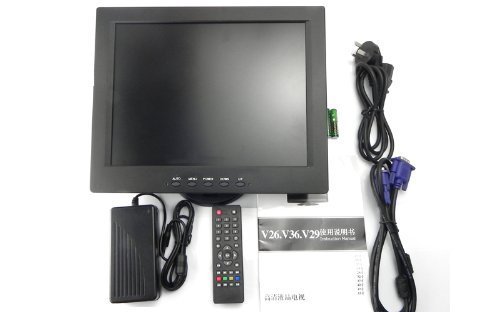 Sourcingbay 12inch TFT LCD Monitor Av/hdmi/bnc/vga Input N8