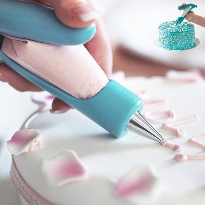 PNBB 24 Pcs Cake Decorating Tips with 1Pc Dessert Decorator N3