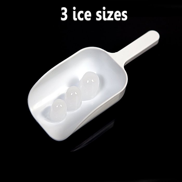 Ivation IVA-ICEM25WH Portable Ice Maker with LCD Display, White N4