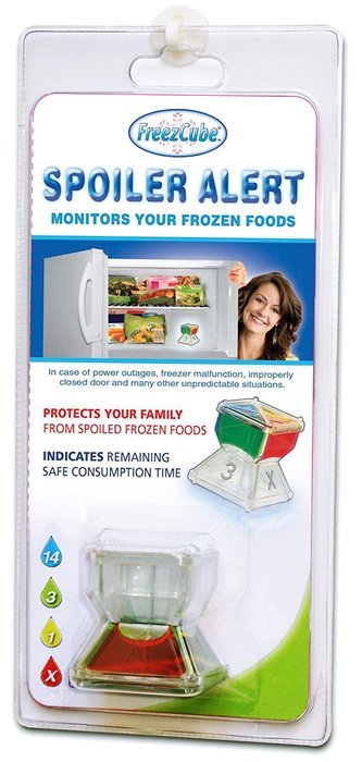 FreezCube Freezer Alert Frozen Food Safety Monitor, 1-Each N7