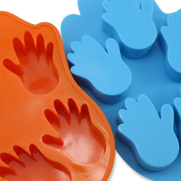 Candy Making Molds, 2PCS YYP [5 Cavity Hand Shape Mold] Silicone Candy Molds for Home Baking - Reusable Silicone... N6