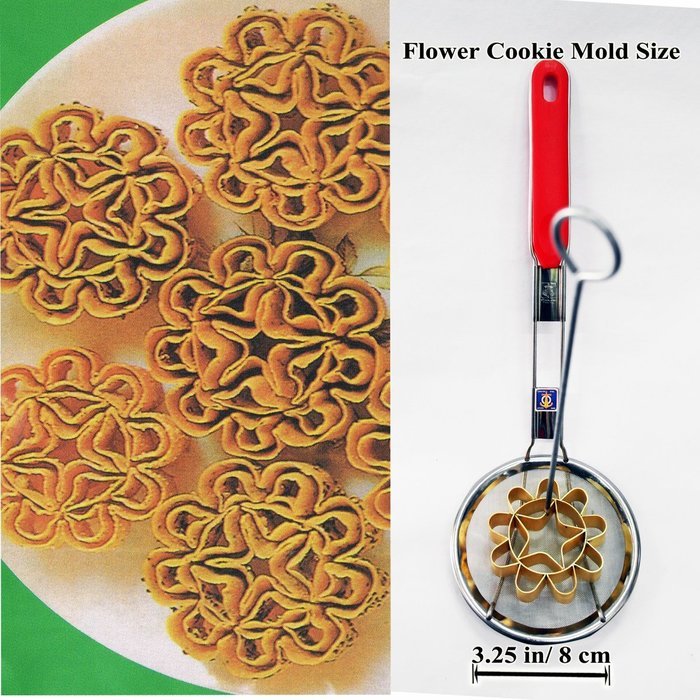 DOK JOK Cookie Bouquet Sunflower 3.25 Inch Diameter Crispy Biscuit Mould Brass Blossom Lotus Flowers Shaped Mold... N3