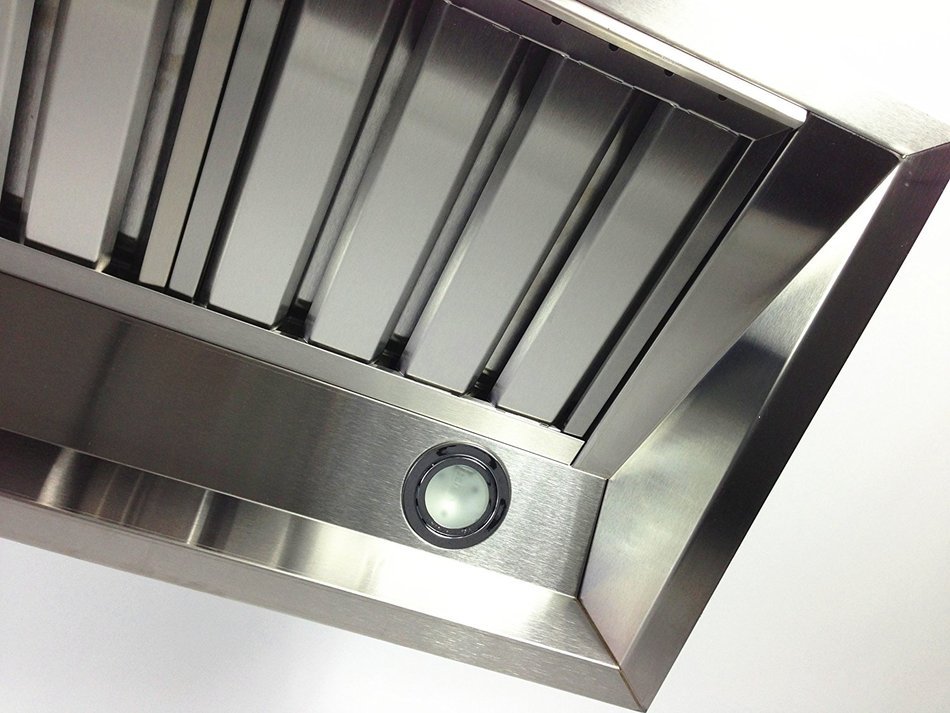46"x15" Range Hood Pro" Insert Stainless Steel with Baffle Filters 1200cfm