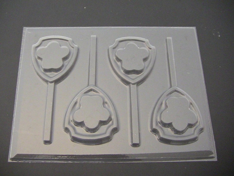 Paw Patrol Shield Chocolate Candy Lollipop Mold Paw Print Dogs