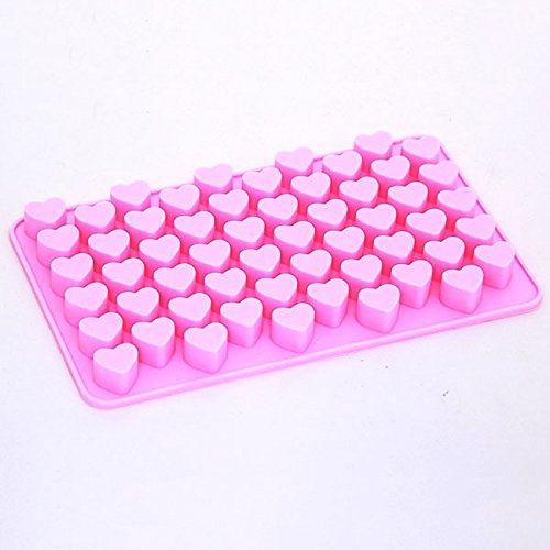 55 Silicone Mini Heart Cake Mold Chocolate Cookies Baking Mould Soap Mold N9