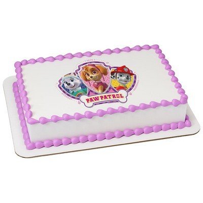 Paw Patrol Skye, Everest & Mars Licensed Edible Cake Topper #8430