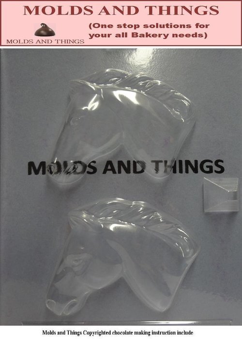 Molds and Things Horse Chocolate Candy Mold with Molds and Things &copy; Chocolate Molding Instruction -Set of 3 N2