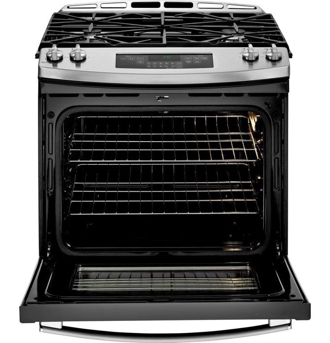 GE JGS650SEFSS 30" Stainless Steel Gas Slide-In Sealed Burner Range N9
