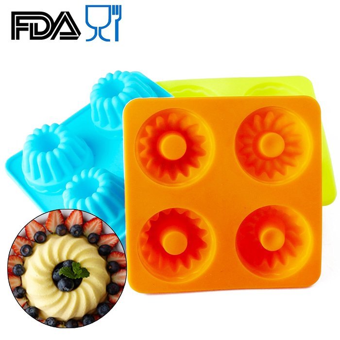 Home.lolo Fancy Bundt Cake Candy Silicone Mold DIY Mould Chocolate Soap Pastry SCM01A-04 N7