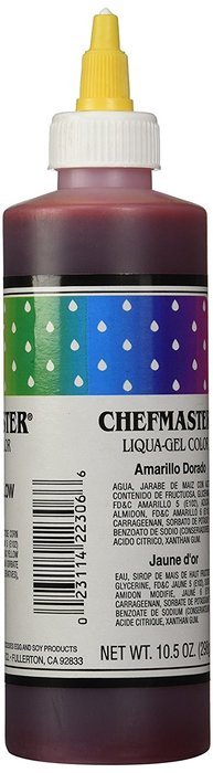Chefmaster Liqua-Gel Food Color, 10.5-Ounce, Golden Yellow N4