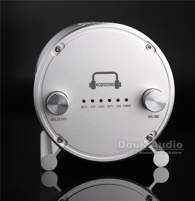 Nobsound COAX / OPT / USB XMOS DAC Audio Decoder & HiFi Digital Stereo Amplifier Silver N5