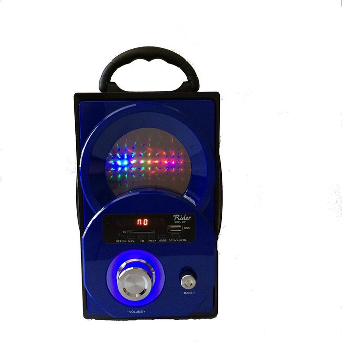 Rider Portable SD/USB Digital Speaker Multimedia Music Boombox Player-891R N12