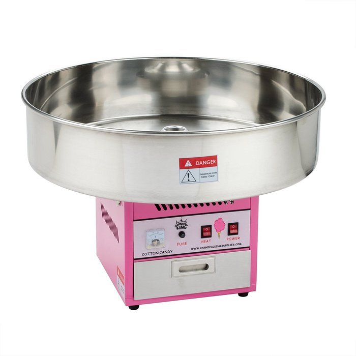 Carnival King CCM28 Cotton Candy Machine with 28" Stainless Steel Bowl - 110V N2