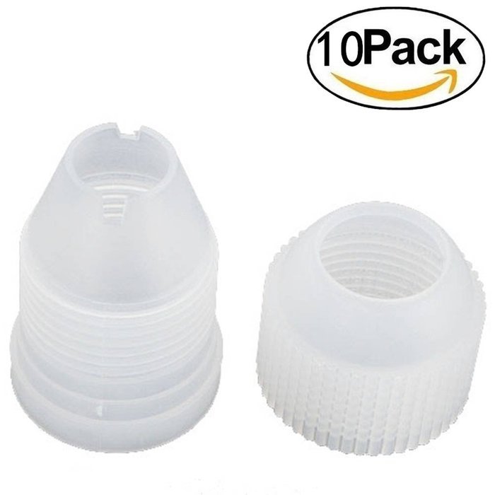 10 Pack Small Size Coupler Adaptor Icing Piping Nozzle Bag Cake Flower Pastry Decoration Tool N5