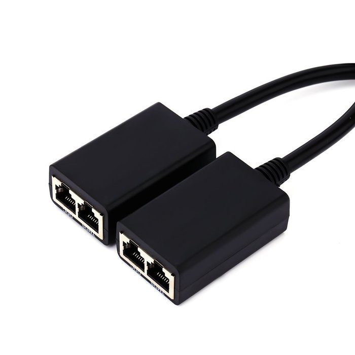 HDMI Extender Over RJ45 CAT5e CAT6 Cable UTP LAN Ethernet Balun Extender Repeater Cable-1080P 3D-30m N9
