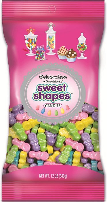 Sweetworks Celebrations Candy Sweet Shapes Bag, 12 oz, Shimmer White Doves N10