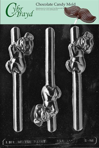 Cybrtrayd K091 Puppy Pretzel Kids Chocolate Candy Mold