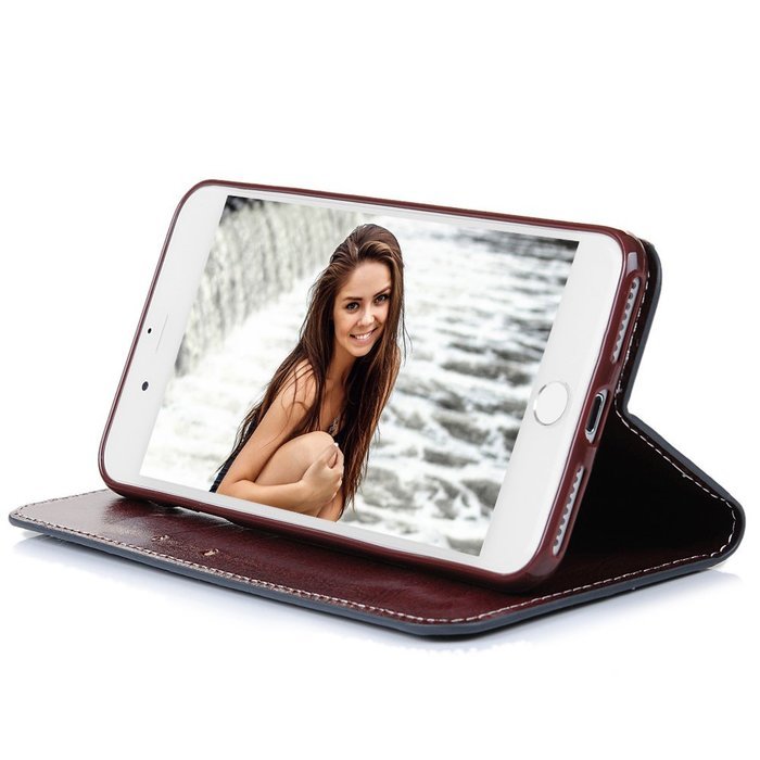 iPhone 7 Case (4.7 inch) - Book Style Wallet Stand Case Magnetic Smart Closure PU Leather Case Shockproof Soft... N13
