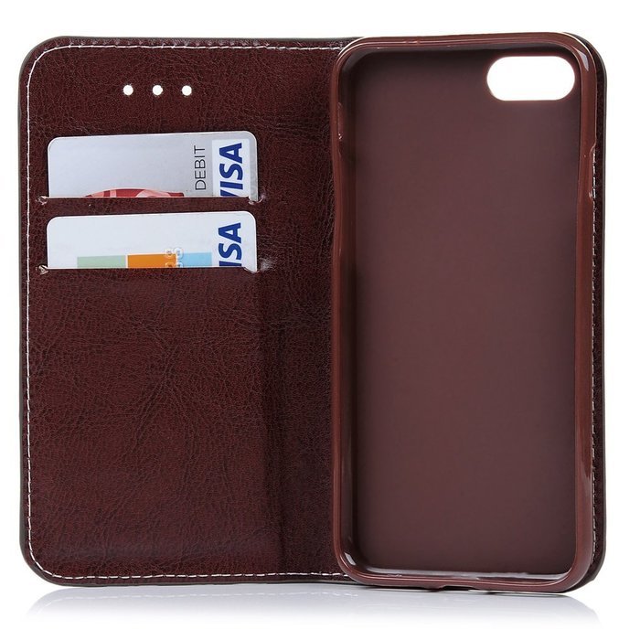iPhone 7 Case (4.7 inch) - Book Style Wallet Stand Case Magnetic Smart Closure PU Leather Case Shockproof Soft... N14
