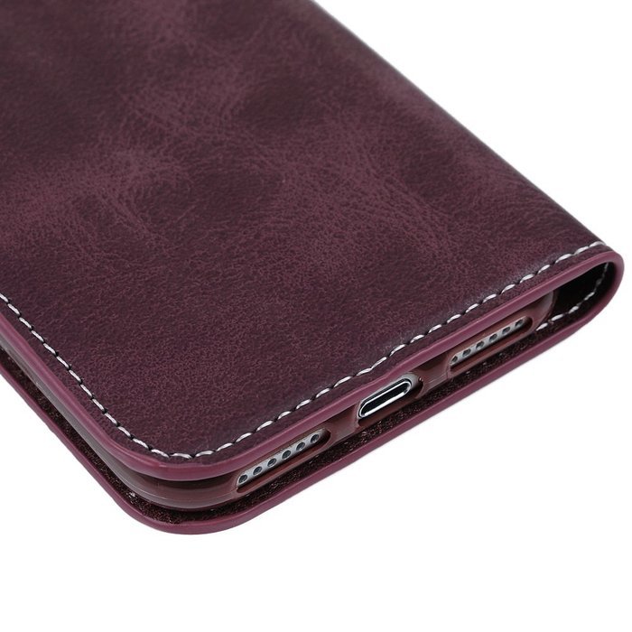 iPhone 7 Case (4.7 inch) - Book Style Wallet Stand Case Magnetic Smart Closure PU Leather Case Shockproof Soft... N16