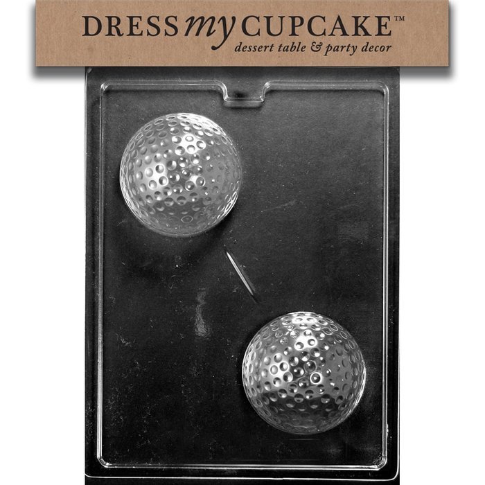 Dress My Cupcake DMCS112 Chocolate Candy Mold, Large Golf Ball