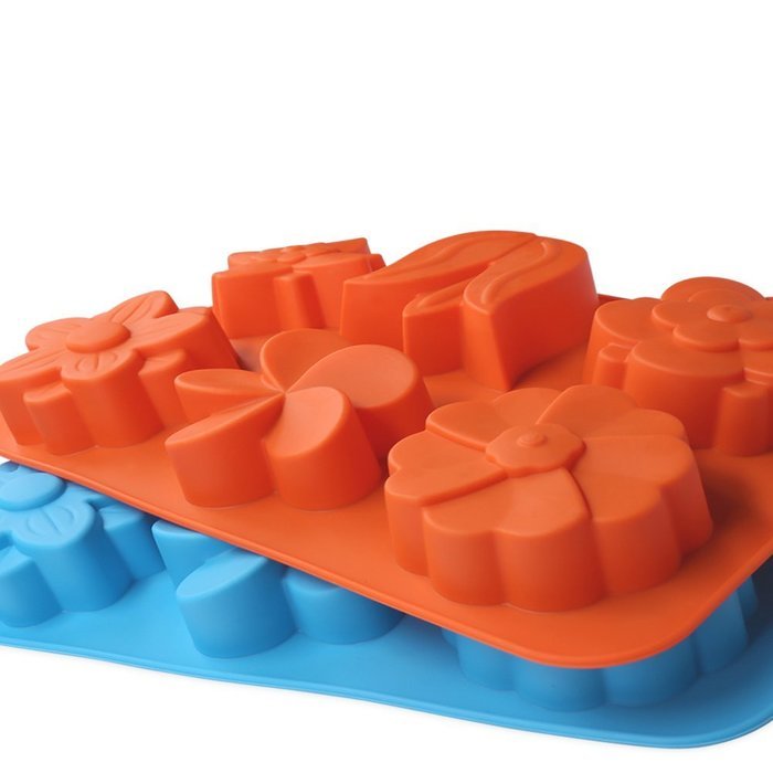 Cake Bread Molds, 2PCS YYP [6 Cavity Flower Shape Mold] Silicone Cake Bread Making Mold for Home Baking - Reusable... N7
