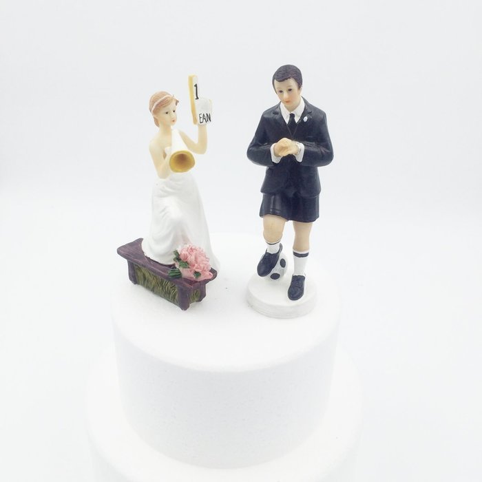 Resin Wedding Cake Topper (Bride Fishing) N2
