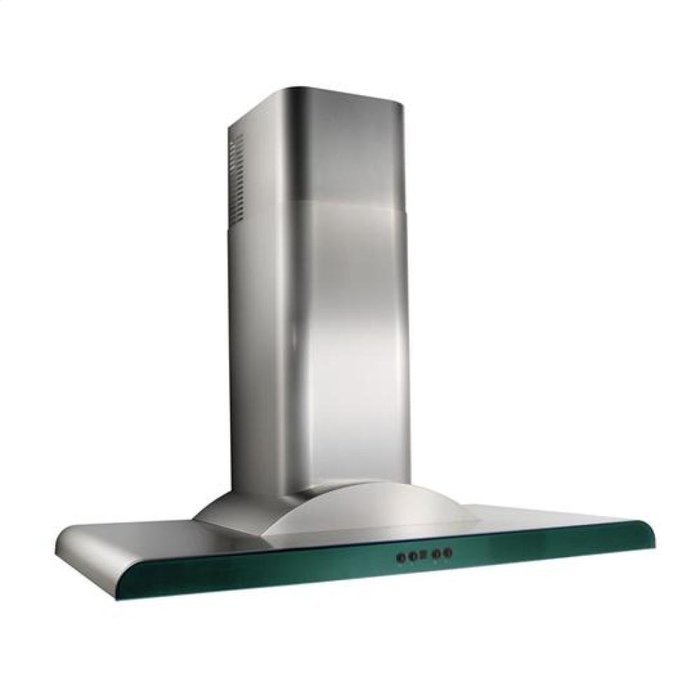 36" Wall Mount Chimney Hood with 440 CFM Internal Blower 4-Speed Push Button Control 2 Halogen Lamps and Dishwasher...