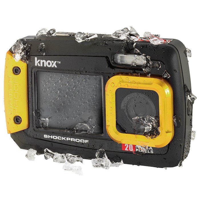 Knox Dual LCD Display 20MP Waterproof & Shockproof Digital Camera (Purple) N23
