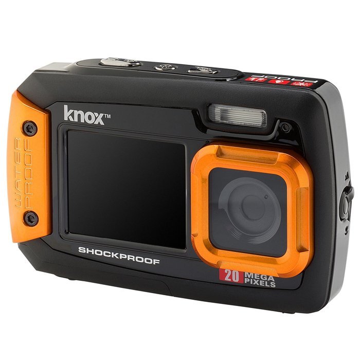 Knox Dual LCD Display 20MP Waterproof & Shockproof Digital Camera (Purple) N25