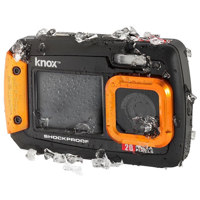 Knox Dual LCD Display 20MP Waterproof & Shockproof Digital Camera (Purple) N26