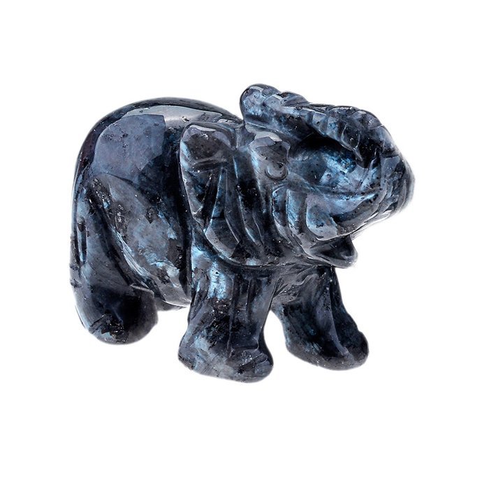 JOVIVI Natural Rose Quartz/Aventurine/Tiger Eye/Opalite Carved Gemstones Elephant Figurine 2'' Room Decoration... N15