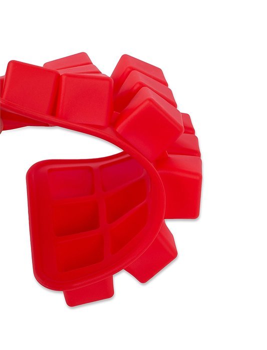 Internet's Best Silicone Mini Ice Cube Tray | Waffle Ice Mold | Candy Cake Chocolate Mold | Red N12