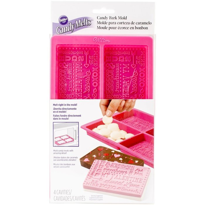Wilton 2115-1059 Valentine's Day Candy Bark Mold, Assorted
