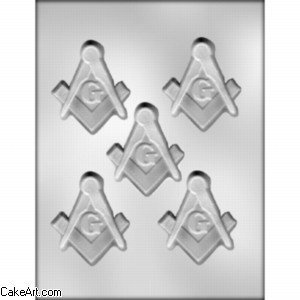 Cake Art - 3" Masonic Emblem Mold (5)