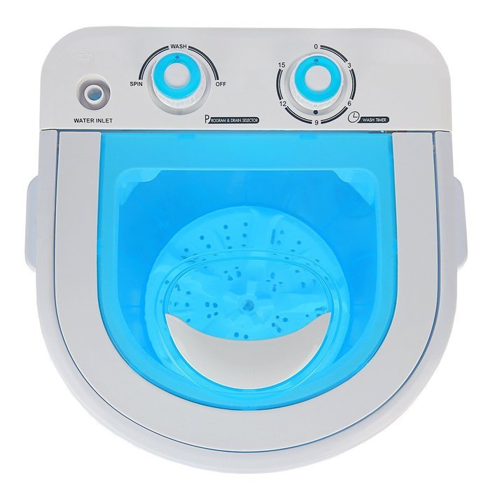 Portable Washing Machine with Spin Dry Basket 6.6lbs Capacity Mini Washer