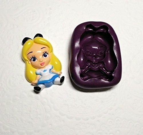 Silicone Molds Alice In Wonderland Theme Set Moulds - Cake Topper Fimo Clay Soap N6