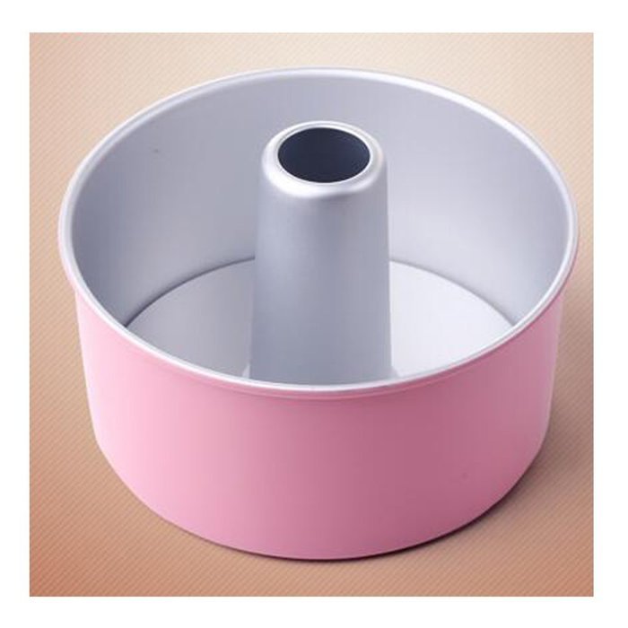 HABIBEE 7 Inch Hollow Chiffon Cakes Mold Aluminum Nonstick Cake Pan Round Bakeware Cake Tool N3