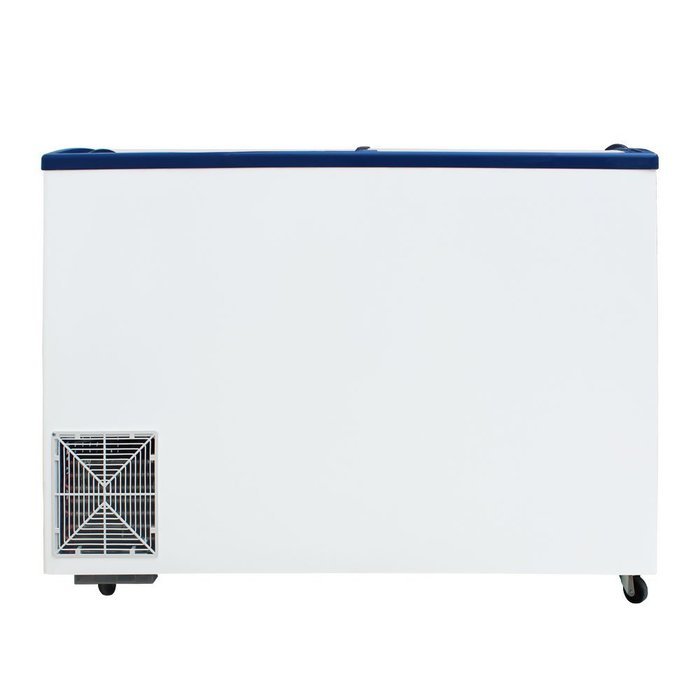 351L Curved Glass Sliding Double Doors Ice Cream Merchandise Display Showcase Deep Freezers Commercial Refrigerator... N3