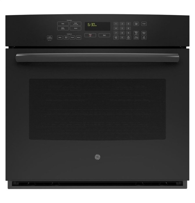 GE PT7050DFBB Profile 30" Black Electric Single Wall Oven - Convection N3