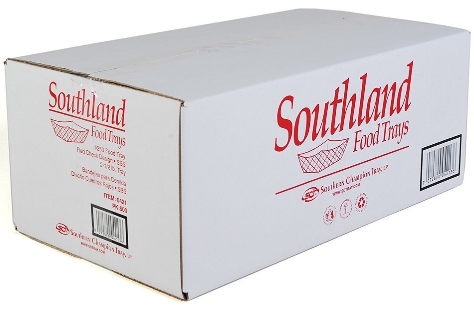 Southern Champion Tray Southland Paperboard Red Check Food Tray (Multiple Sizes Available) N23