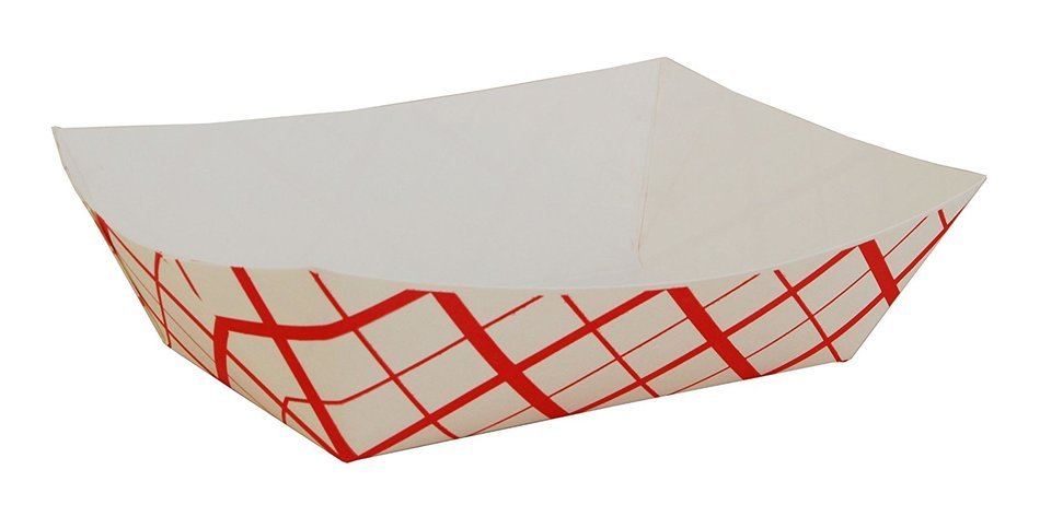 Southern Champion Tray Southland Paperboard Red Check Food Tray (Multiple Sizes Available) N27