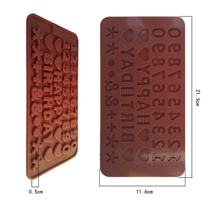 Luckygirls Different Shaped Silicone Non Stick Jelly Candy Baking Mould for Chocolate Candy-Cartoons, Characters... N17